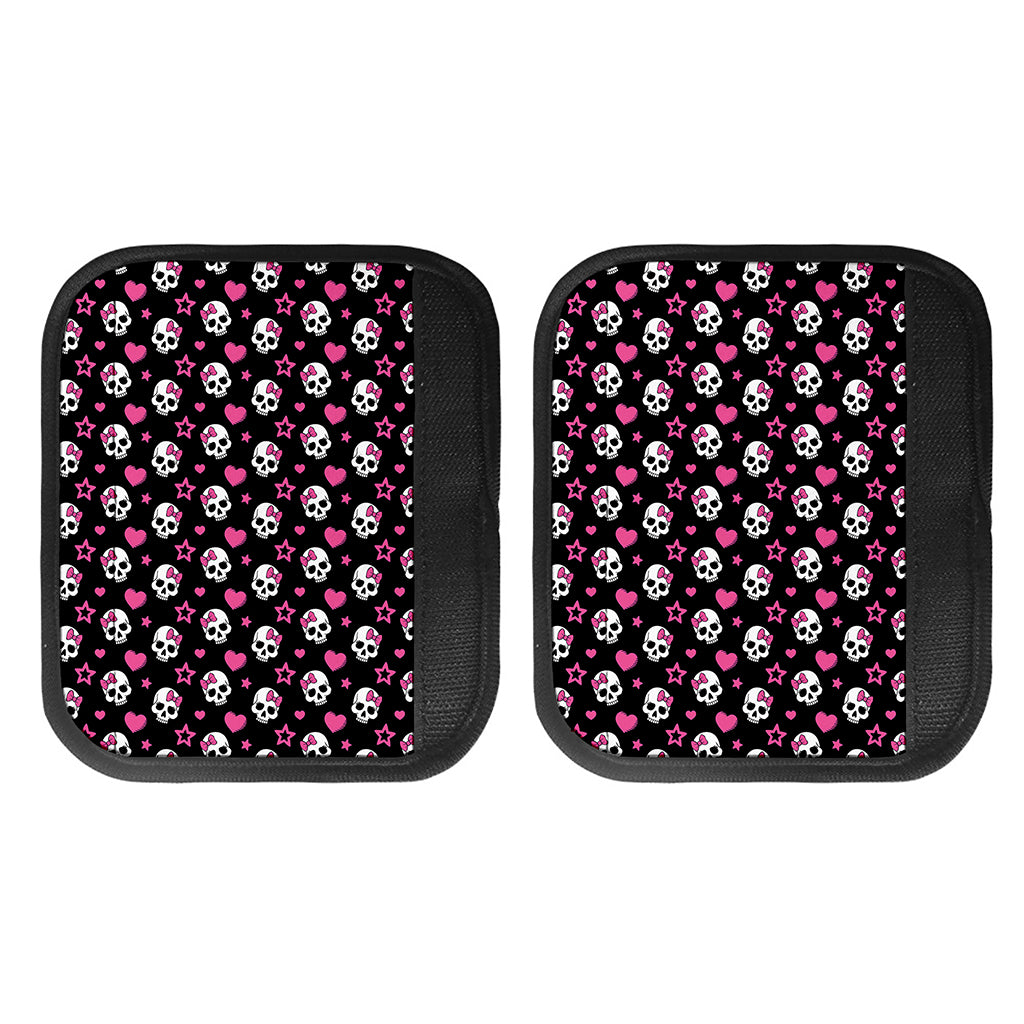 Girly Emo Skull Pattern Print Handle Covers
