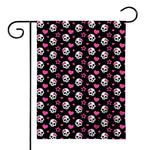 Girly Emo Skull Pattern Print House Flag