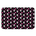 Girly Emo Skull Pattern Print Indoor Door Mat