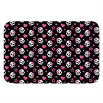 Girly Emo Skull Pattern Print Indoor Door Mat