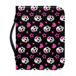 Girly Emo Skull Pattern Print Leather Bible Cover