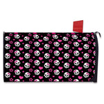 Girly Emo Skull Pattern Print Mailbox Cover