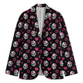 Girly Emo Skull Pattern Print Men's Blazer