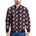 Girly Emo Skull Pattern Print Men's Bomber Jacket