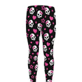 Girly Emo Skull Pattern Print Men's Leggings