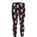 Girly Emo Skull Pattern Print Men's leggings