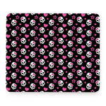 Girly Emo Skull Pattern Print Mouse Pad