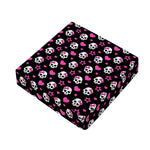 Girly Emo Skull Pattern Print Outdoor Seat Cushion Cover