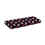 Girly Emo Skull Pattern Print Piano Keyboard Cover