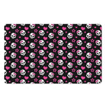 Girly Emo Skull Pattern Print Polyester Doormat