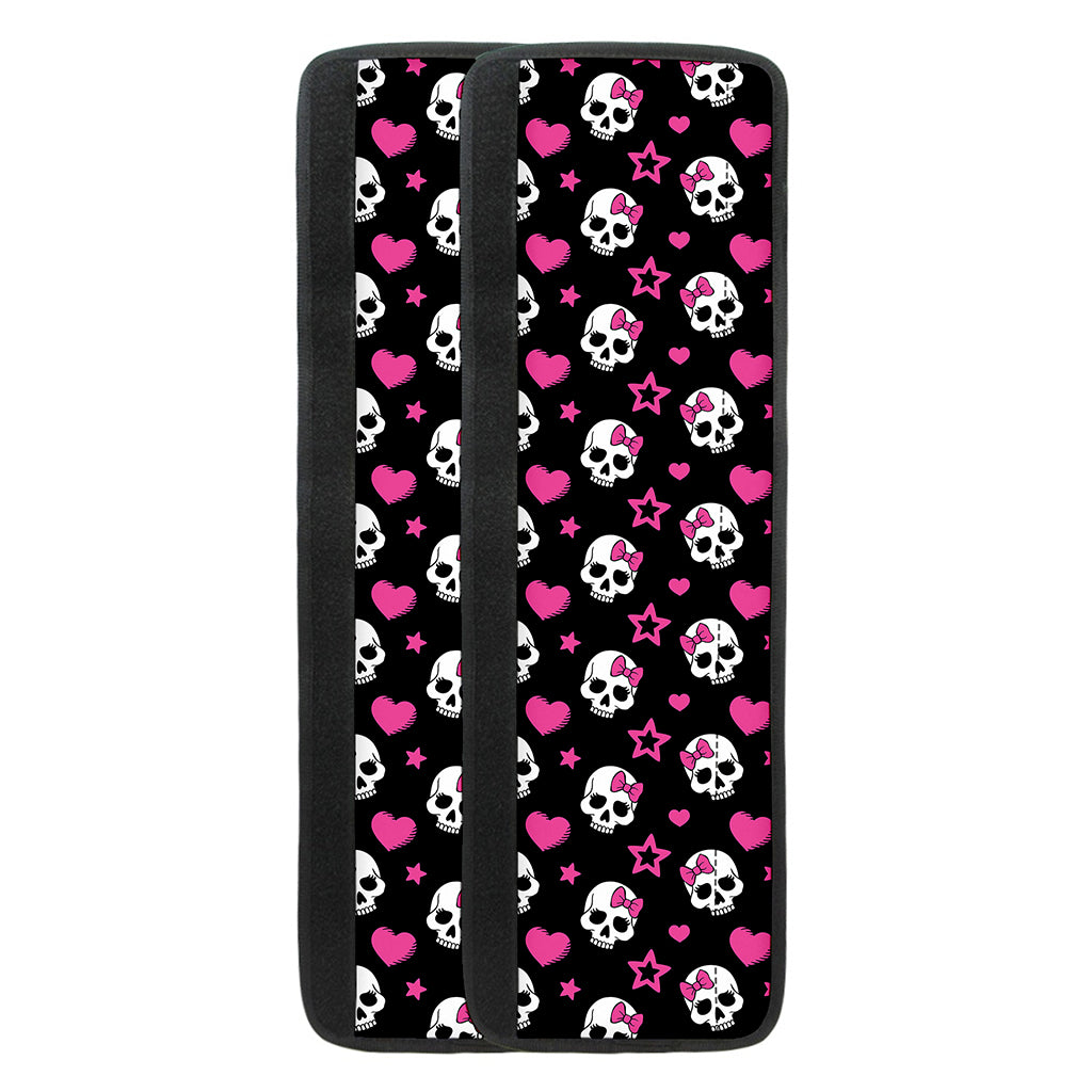 Girly Emo Skull Pattern Print Refrigerator Handle Covers