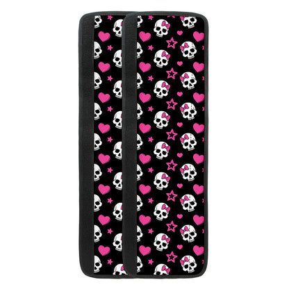 Girly Emo Skull Pattern Print Refrigerator Handle Covers