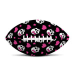 Girly Emo Skull Pattern Print Rugby Ball