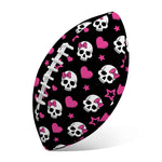 Girly Emo Skull Pattern Print Rugby Ball