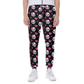 Girly Emo Skull Pattern Print Joggers