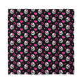 Girly Emo Skull Pattern Print Silk Bandana
