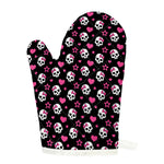 Girly Emo Skull Pattern Print Single Oven Mitt
