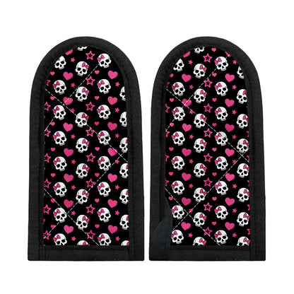 Girly Emo Skull Pattern Print Skillet Handle Cover