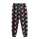 Girly Emo Skull Pattern Print Sweatpants