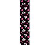 Girly Emo Skull Pattern Print Table Runner
