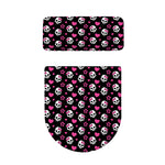 Girly Emo Skull Pattern Print Toilet Lid And Tank Cover Set