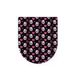 Girly Emo Skull Pattern Print Toilet Lid Cover