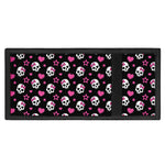 Girly Emo Skull Pattern Print Trifold Wallet