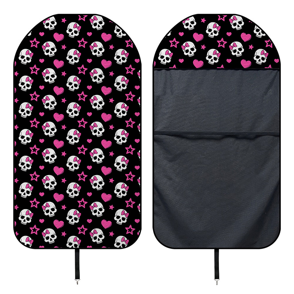 Girly Emo Skull Pattern Print Waterproof Car Seat Cover