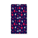 Girly Heart And Butterfly Pattern Print Baby Crib Sheet