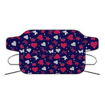 Girly Heart And Butterfly Pattern Print Car Windshield Snow Cover