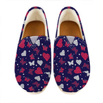 Girly Heart And Butterfly Pattern Print Casual Shoes