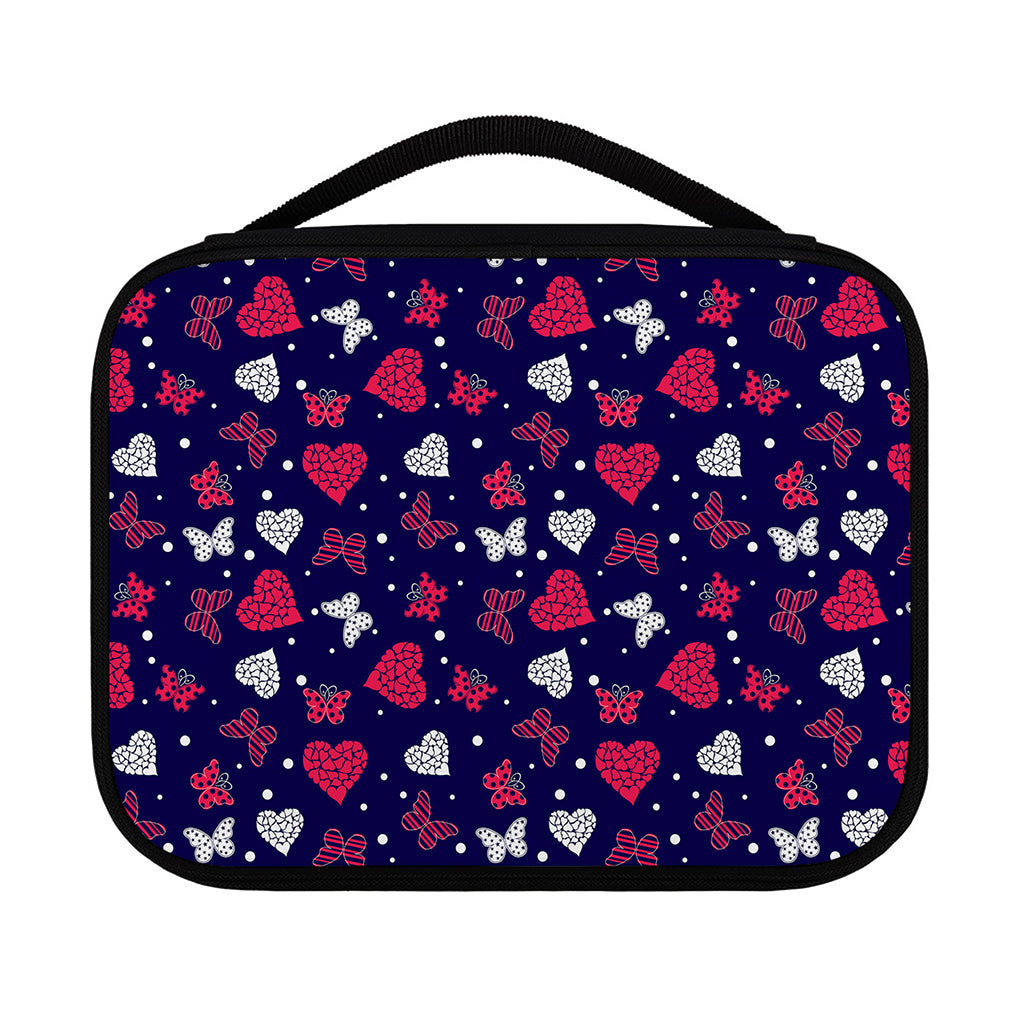 Girly Heart And Butterfly Pattern Print Classic Bible Case