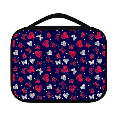 Girly Heart And Butterfly Pattern Print Classic Bible Case