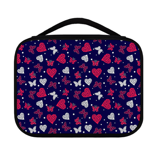 Girly Heart And Butterfly Pattern Print Classic Bible Case