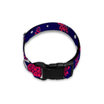 Girly Heart And Butterfly Pattern Print Dog Collar