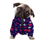 Girly Heart And Butterfly Pattern Print Dog Zip Up Jacket