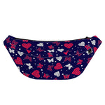 Girly Heart And Butterfly Pattern Print Fanny Pack
