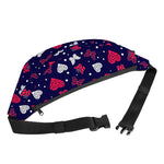Girly Heart And Butterfly Pattern Print Fanny Pack