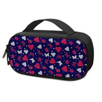 Girly Heart And Butterfly Pattern Print Insulin Cooler Travel Case