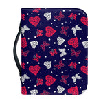 Girly Heart And Butterfly Pattern Print Leather Bible Cover