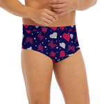 Girly Heart And Butterfly Pattern Print Men's Briefs