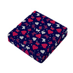 Girly Heart And Butterfly Pattern Print Outdoor Seat Cushion Cover