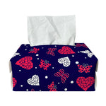 Girly Heart And Butterfly Pattern Print Rectangle Tissue Box Cover