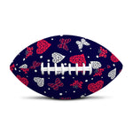 Girly Heart And Butterfly Pattern Print Rugby Ball