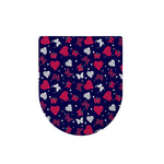 Girly Heart And Butterfly Pattern Print Toilet Lid Cover