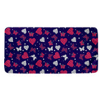 Girly Heart And Butterfly Pattern Print Towel
