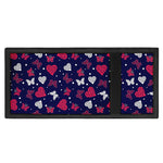 Girly Heart And Butterfly Pattern Print Trifold Wallet