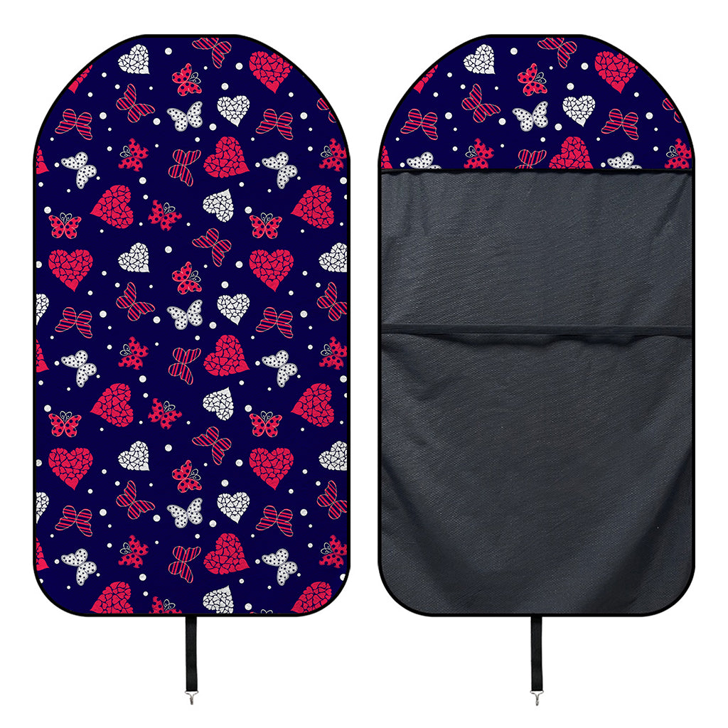 Girly Heart And Butterfly Pattern Print Waterproof Car Seat Cover