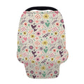 Girly Heart And Flower Pattern Print Baby Seat Cover