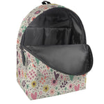 Girly Heart And Flower Pattern Print Backpack